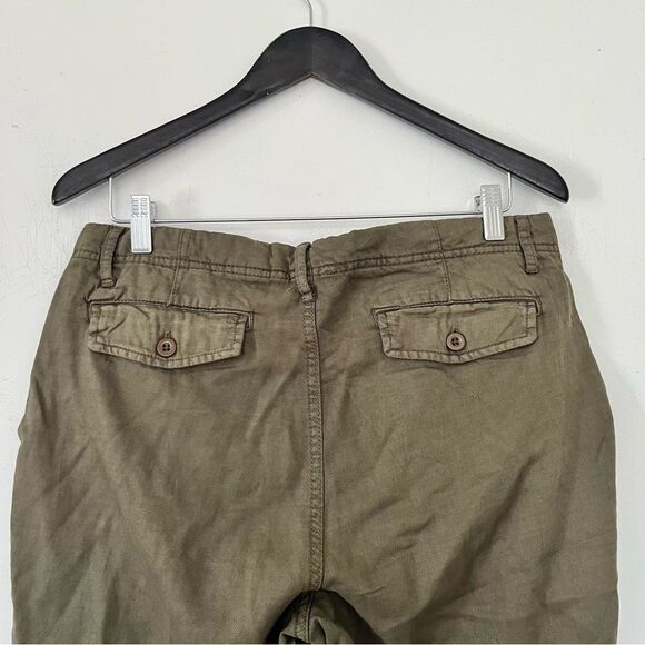 Devoted Olive Green Cargo Style Straight Leg Pants - Picture 4 of 6
